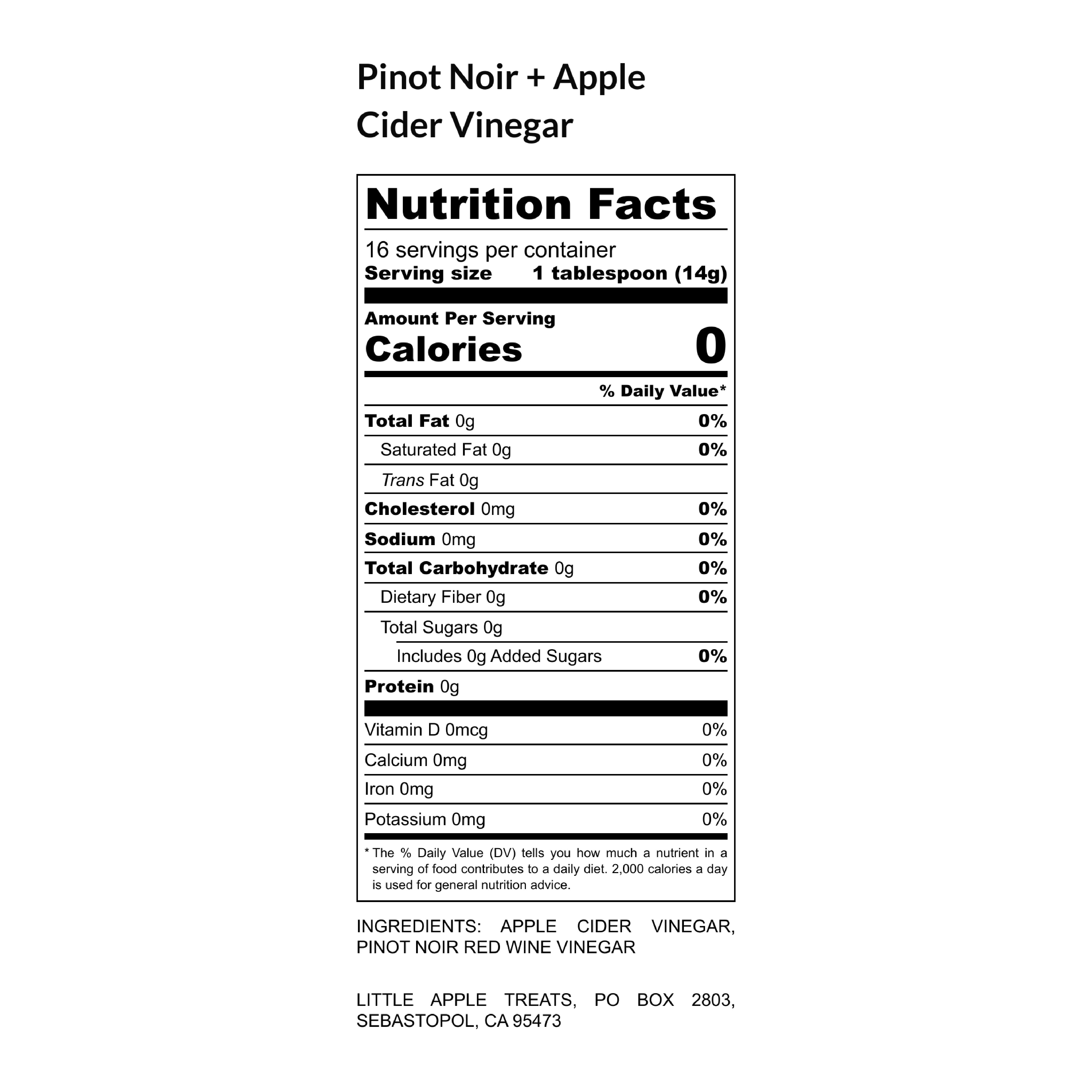 Pinot Noir Apple Cider Vinegar